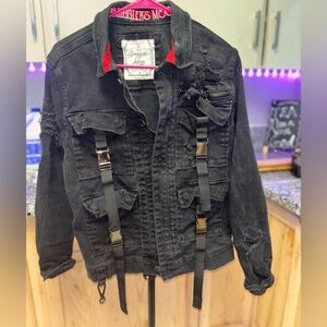 Men’s black jean jacket size Medium